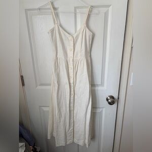 Rachel Pally Cream Button-Front Midi Dress